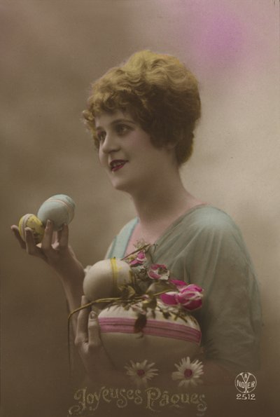 Easter Card with Eggs by French Photographer